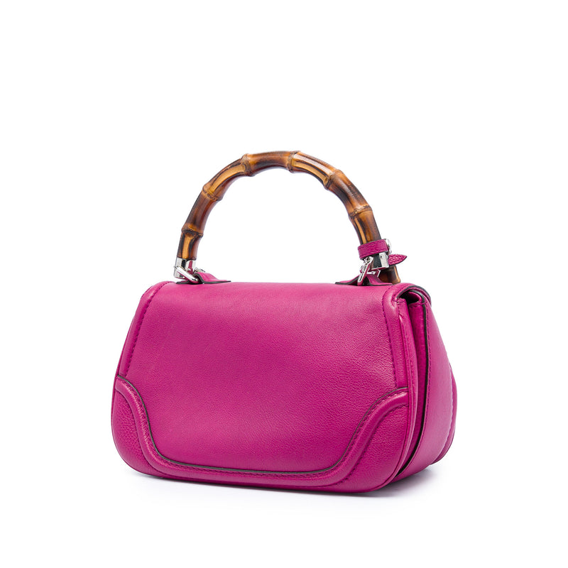 Medium Calfskin Bamboo Top Handle Bag - Image 2