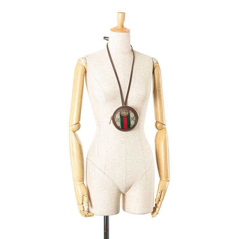 Mini GG Supreme Ophidia Round Neck Pouch - Image 11