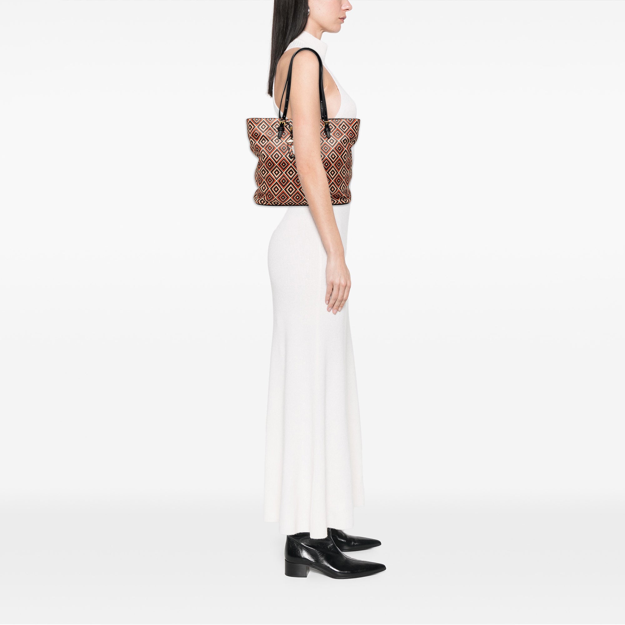 Saffiano Diamond Print Tote - Image 6