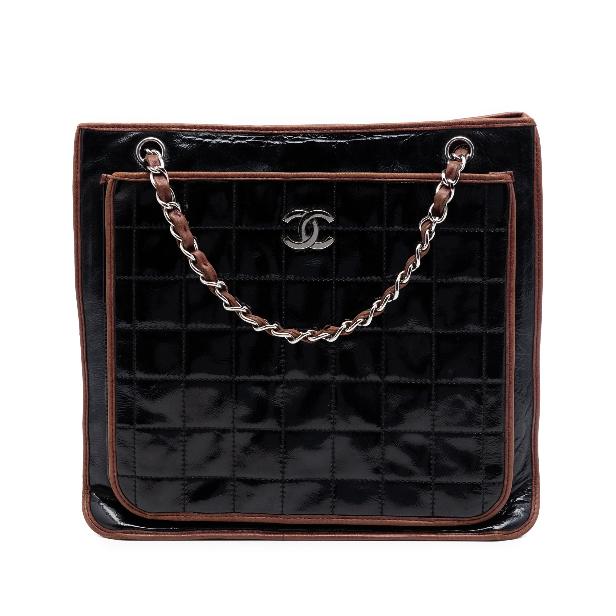 CC Chocolate Bar Patent Tote - Image 1
