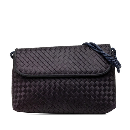 Satin Intrecciato Shoulder Bag - Image 1