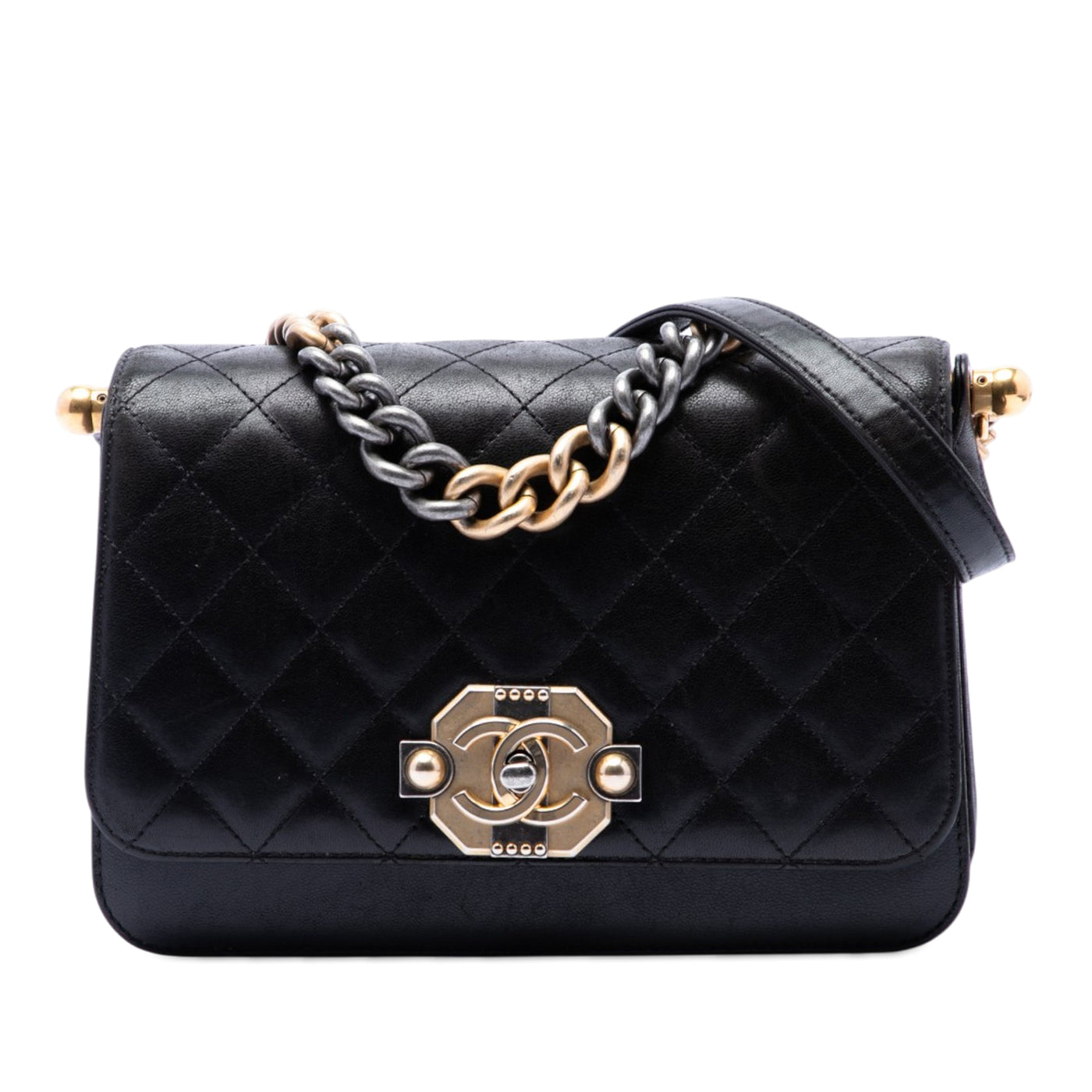 Paris Cosmopolite Medium Quilted Lambskin Ritz Flap - Image 1