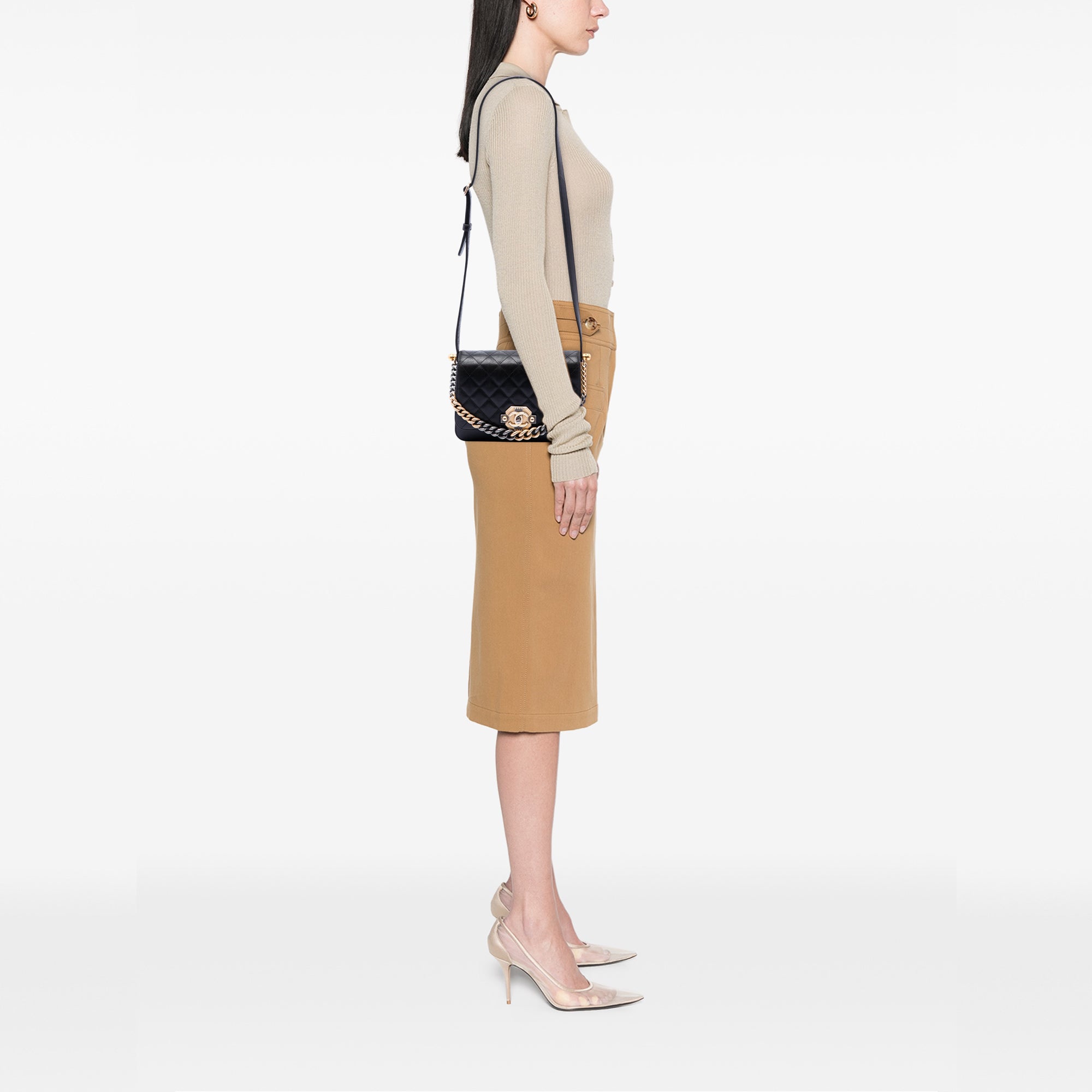 Paris Cosmopolite Medium Quilted Lambskin Ritz Flap - Image 6