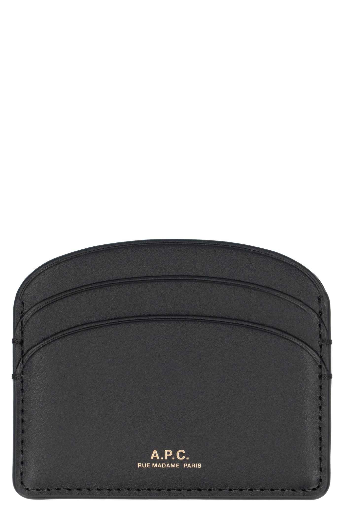 A.p.c. Lune Card Case — Black Cotton Wallets & Purses