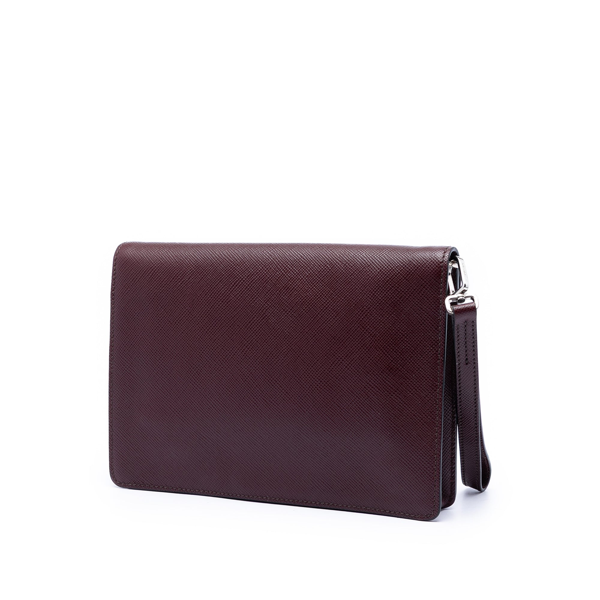 Saffiano Double Lock Convertible Clutch - Image 2