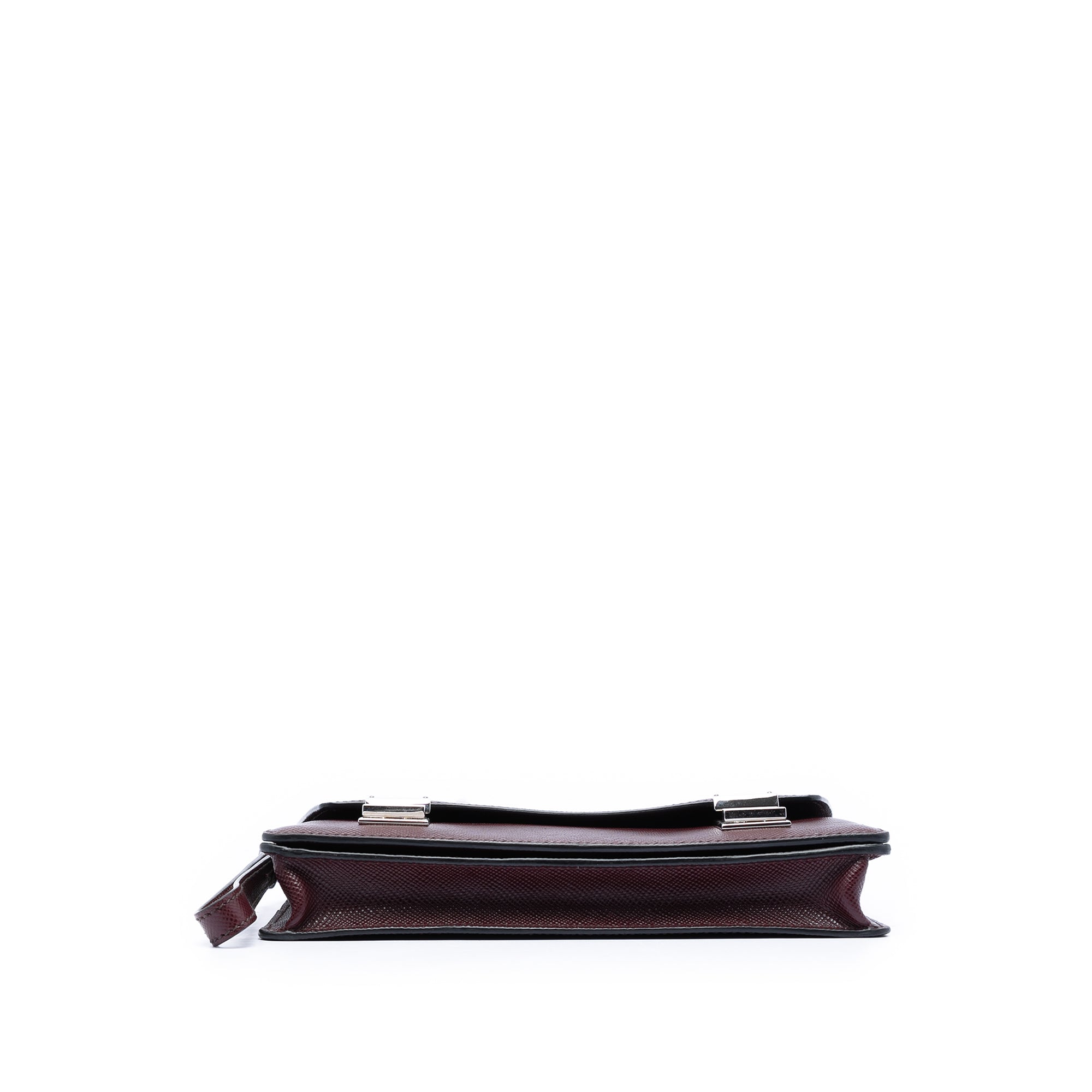 Saffiano Double Lock Convertible Clutch - Image 3