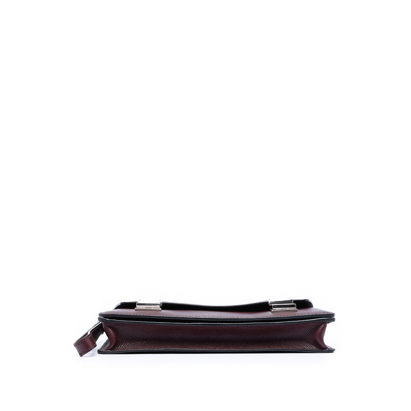 Saffiano Double Lock Convertible Clutch - Image 3