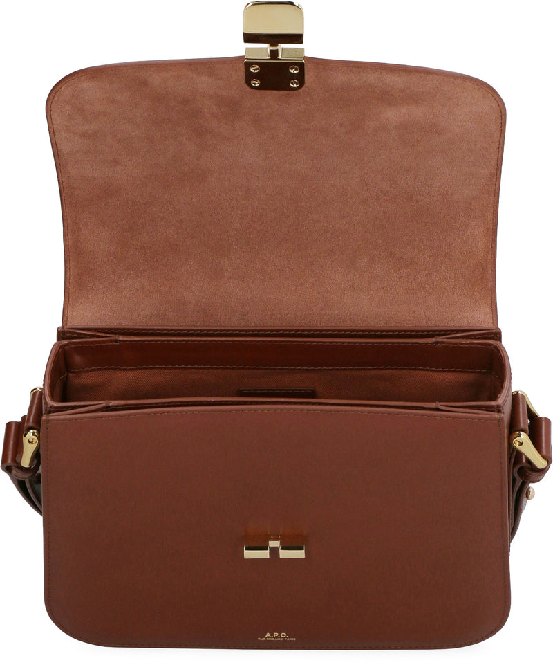A.p.c. Grace Crossbody Bag — Brown Cowhide