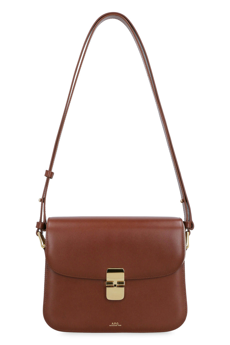 A.p.c. Grace Crossbody Bag — Brown Cowhide