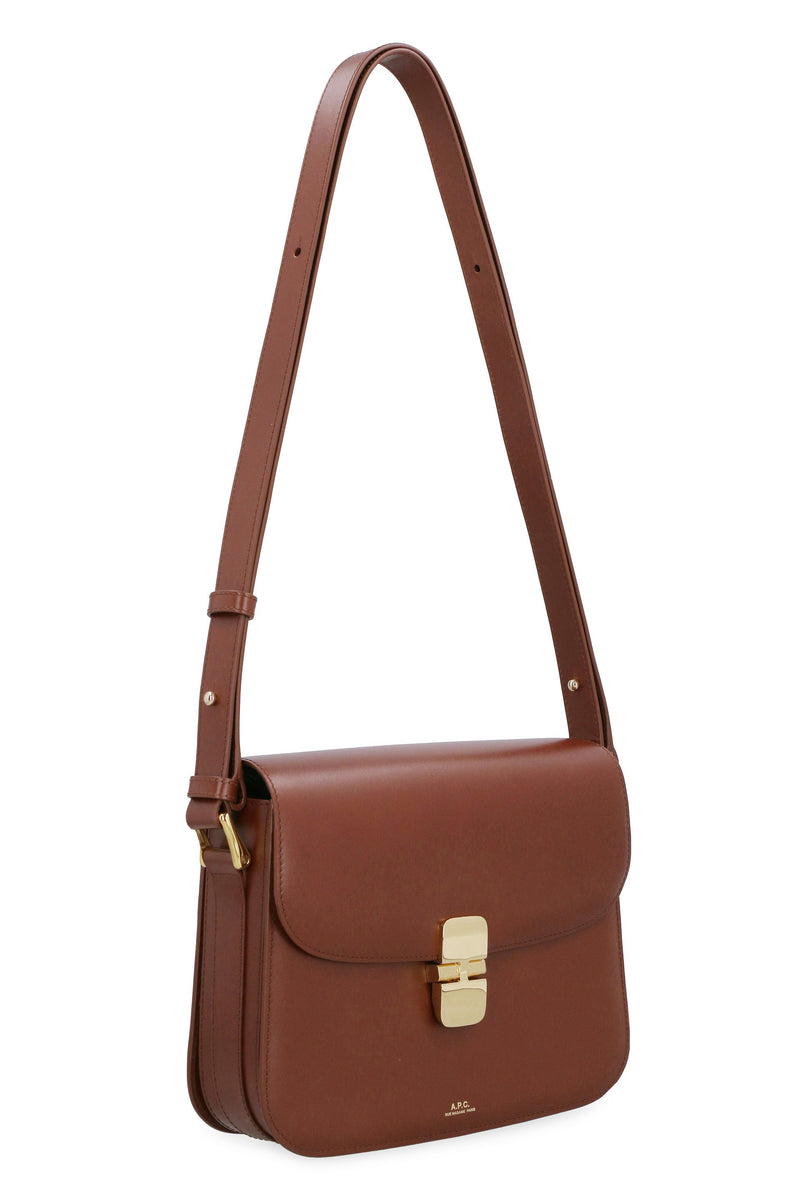 A.p.c. Grace Crossbody Bag — Brown Cowhide