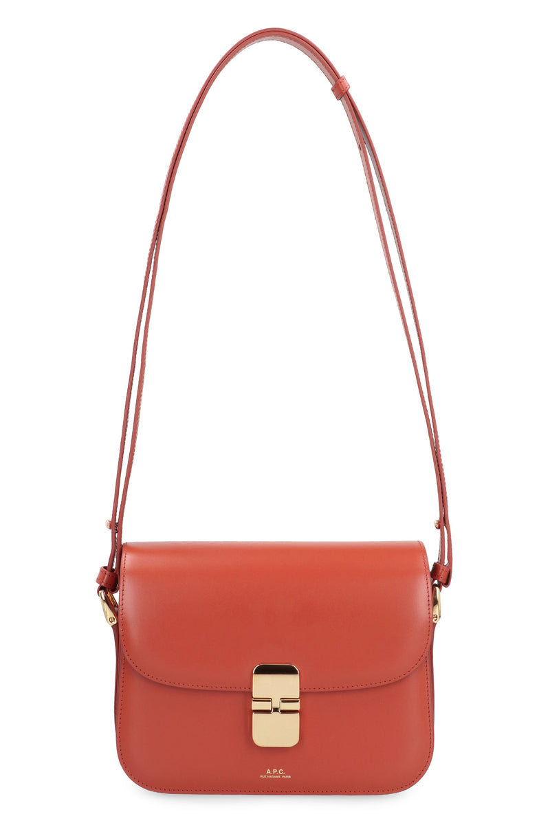 A.p.c. Grace Crossbody Bag — Red Cowhide