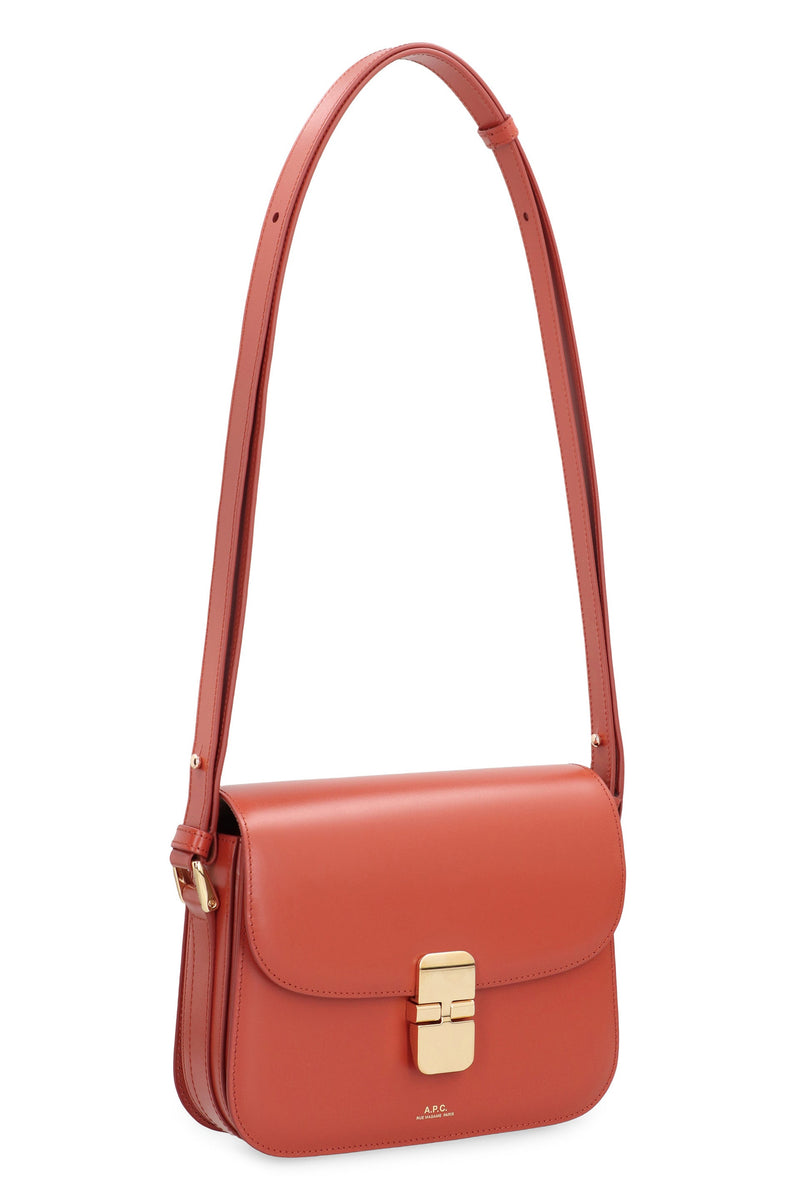 A.p.c. Grace Crossbody Bag — Red Cowhide