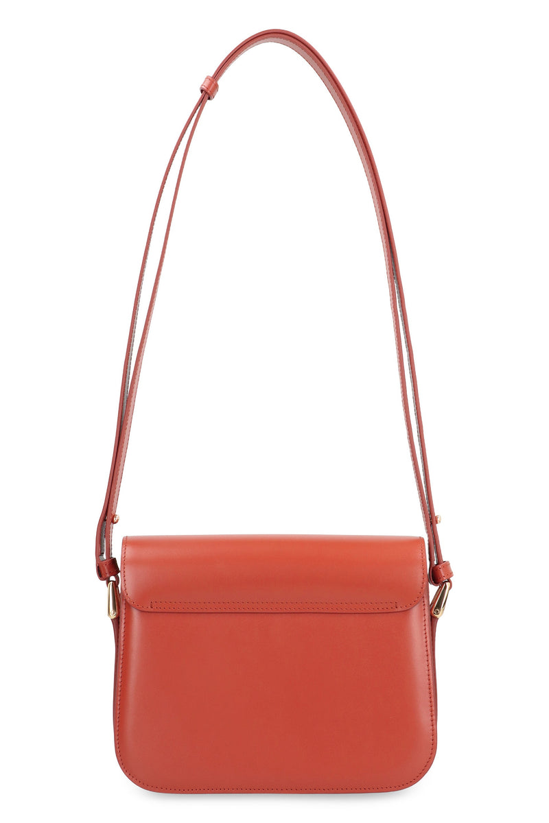 A.p.c. Grace Crossbody Bag — Red Cowhide