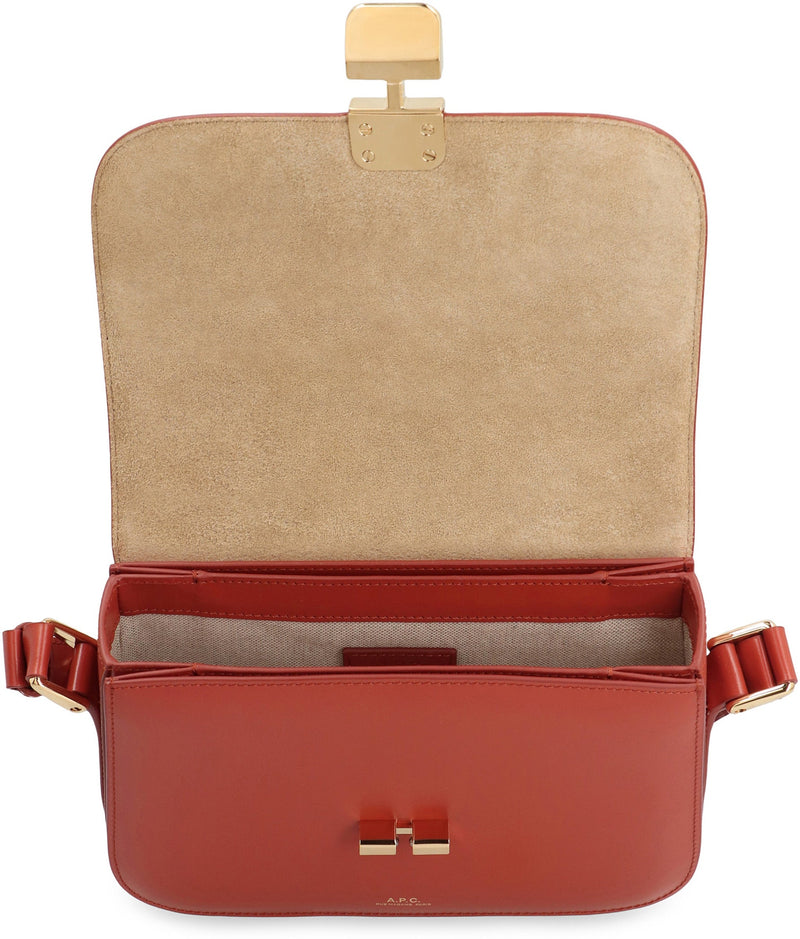 A.p.c. Grace Crossbody Bag — Red Cowhide