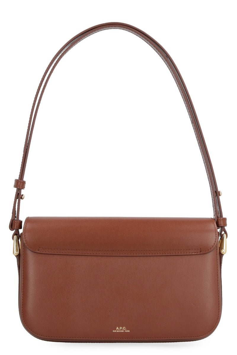 A.p.c. Grace Shoulder Bag — Brown Cow Hide