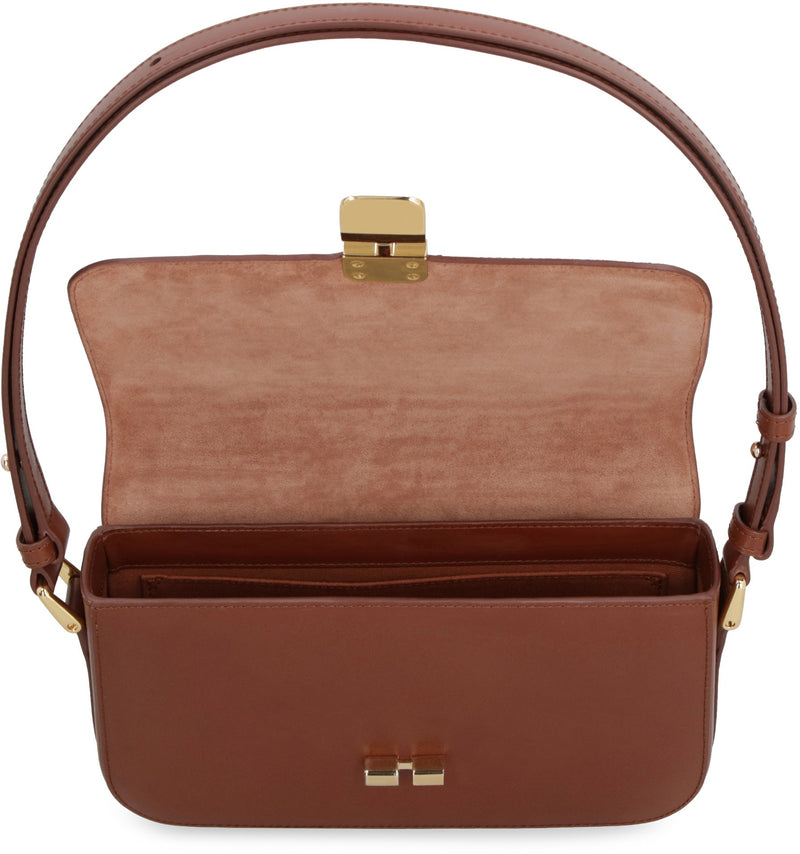 A.p.c. Grace Shoulder Bag — Brown Cow Hide