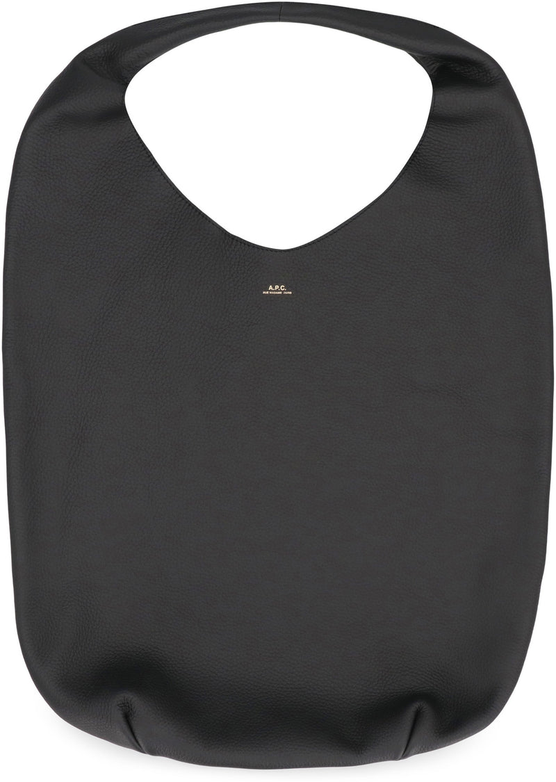 A.p.c. Neige Tote Bag — Black Cow Hide