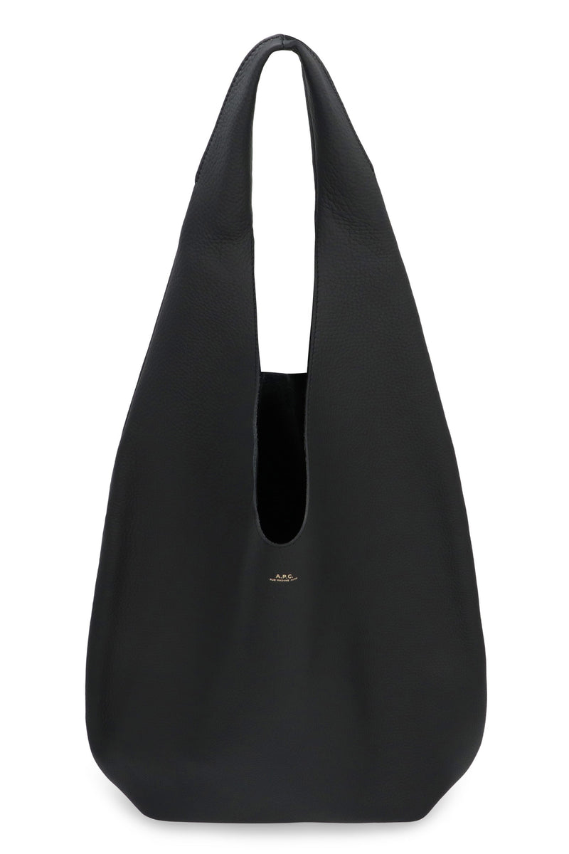 A.p.c. Neige Tote Bag — Black Cow Hide