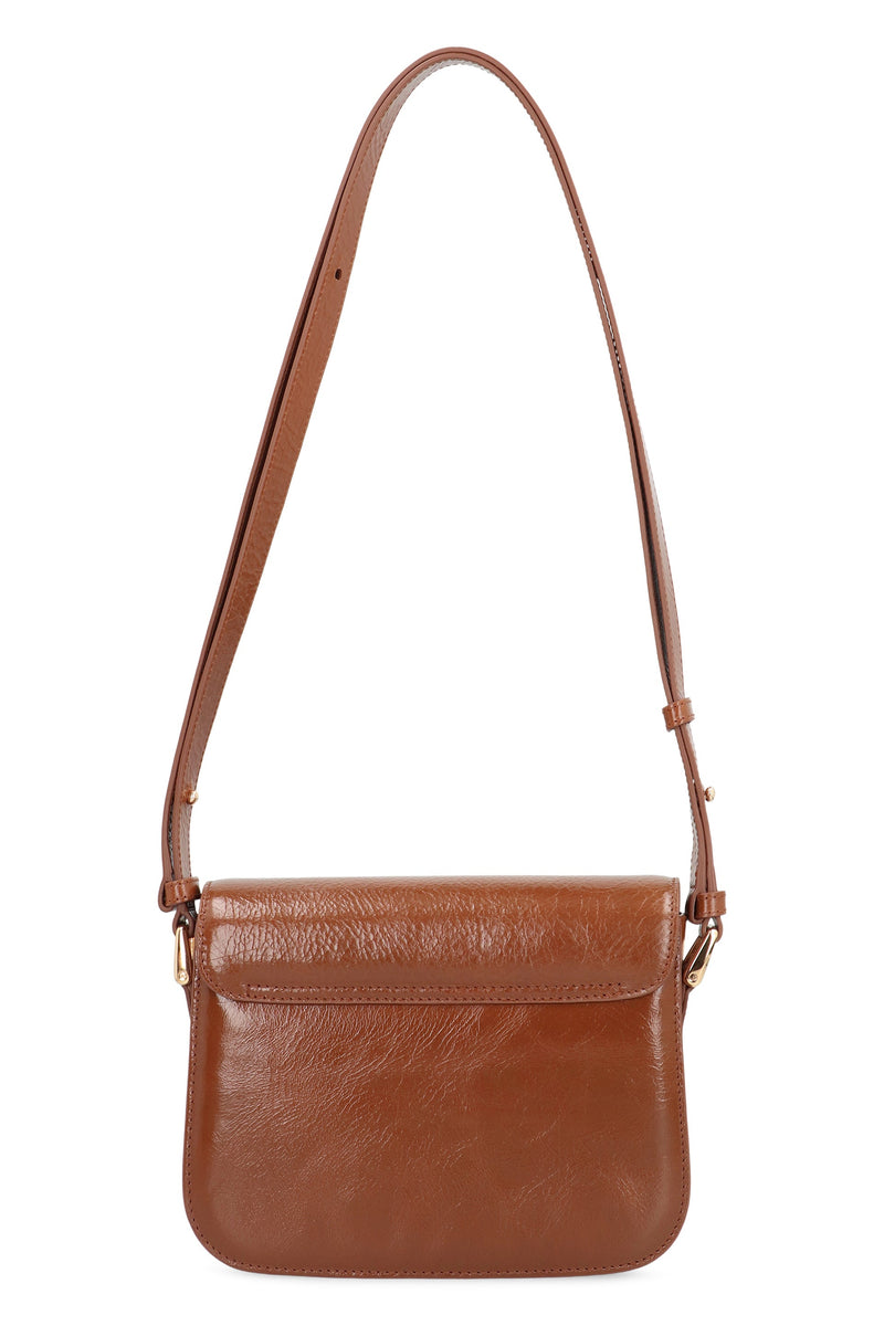 A.p.c. Grace Shoulder Bag — Brown Cowhide
