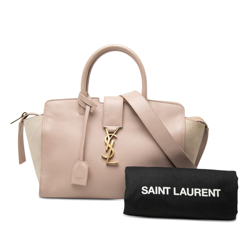 Baby Leather Monogram Downtown Cabas Satchel - Image 8