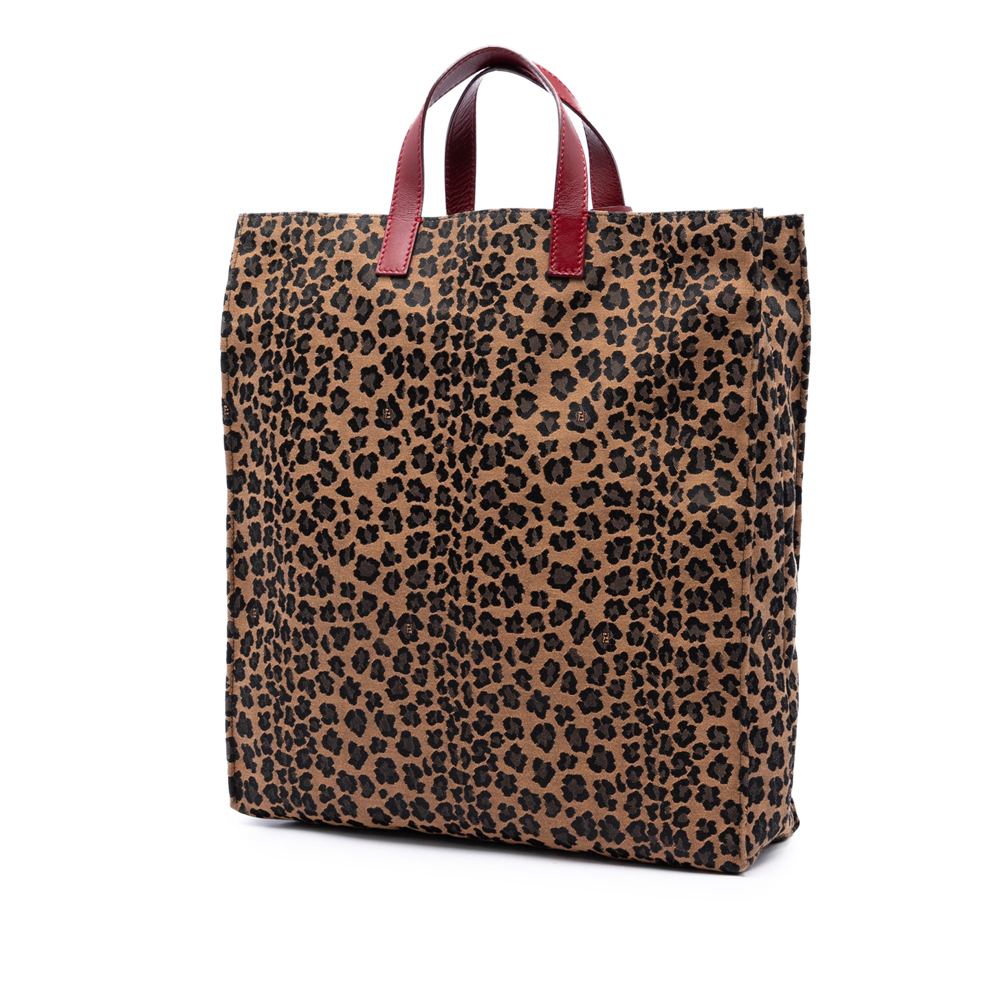 Leopard Printed Canvas Shopping Tote - Image 2