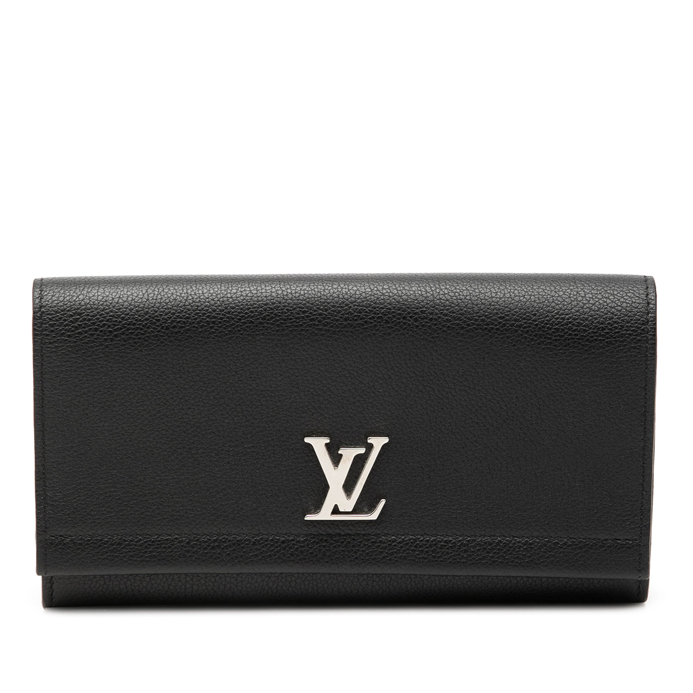 Leather Lockme II Long Wallet - Image 1