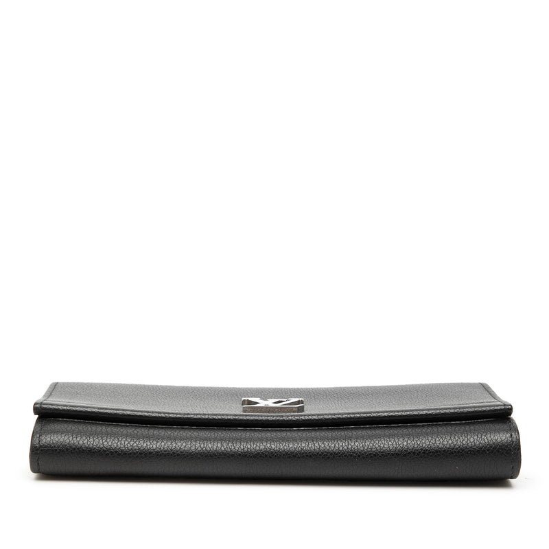 Leather Lockme II Long Wallet - Image 3