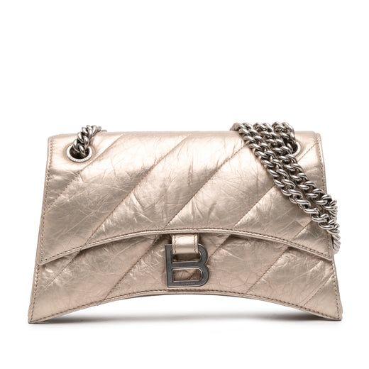 Small Metallic Calfskin Crush Chain Shoulder Bag - Image 1