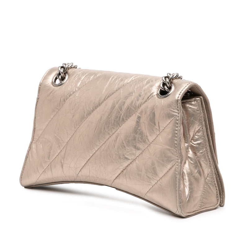 Small Metallic Calfskin Crush Chain Shoulder Bag - Image 2