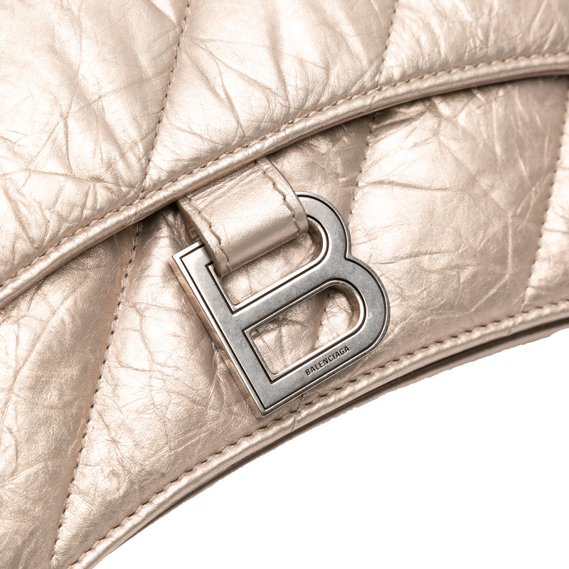 Small Metallic Calfskin Crush Chain Shoulder Bag - Image 6