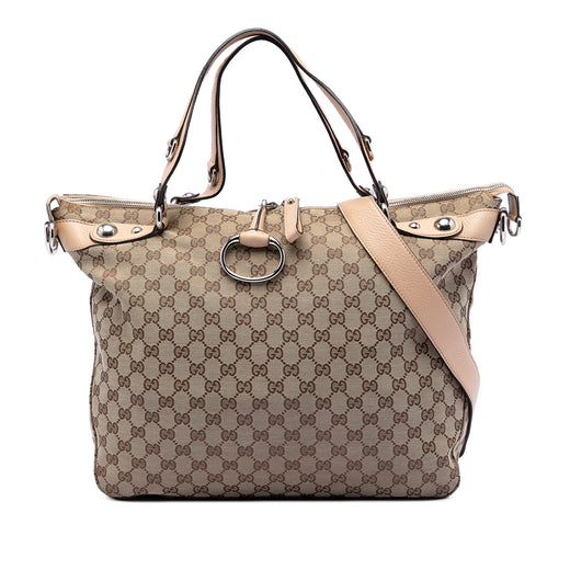 Large GG Canvas Icon Bit Satchel - Image 1