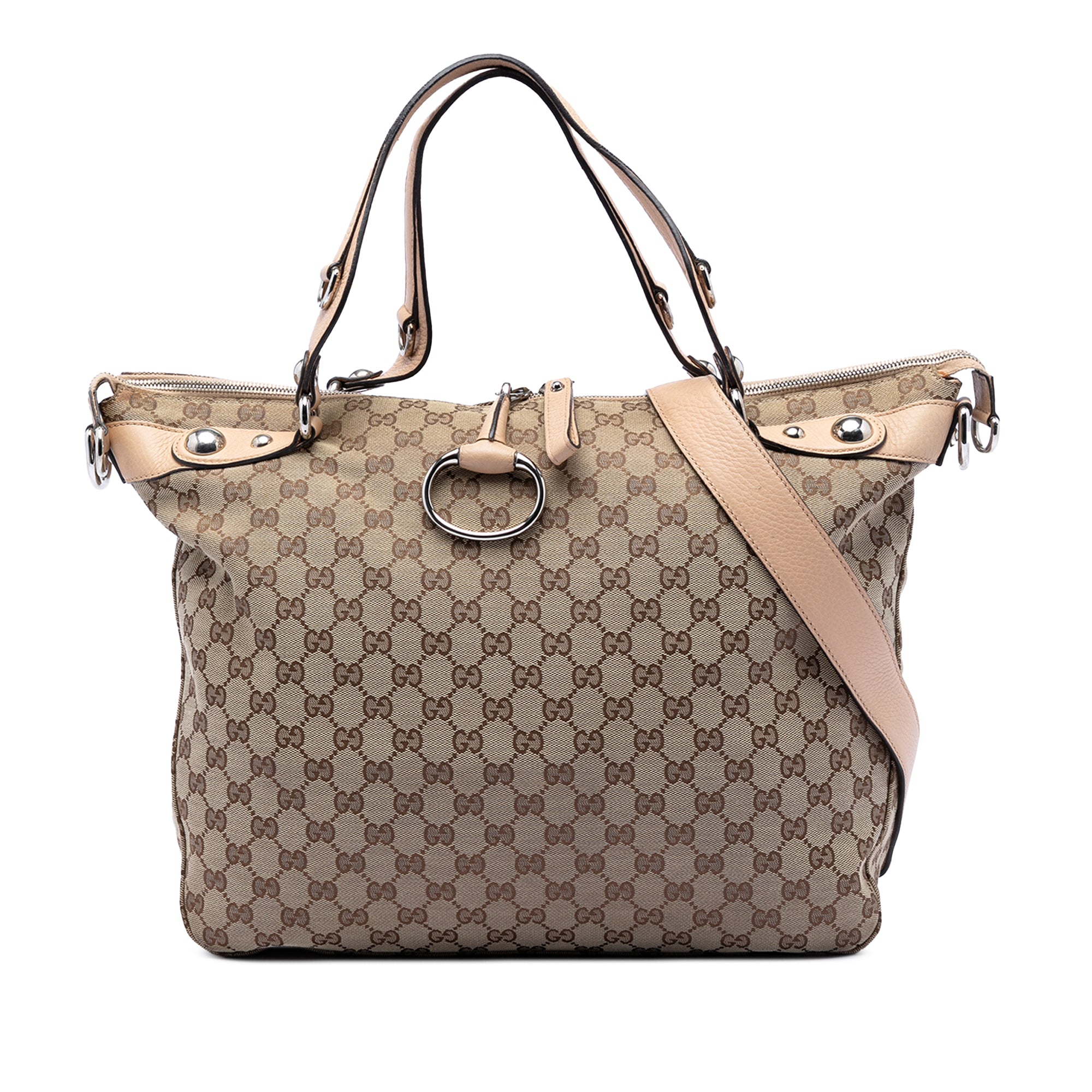 Large GG Canvas Icon Bit Satchel - Image 1
