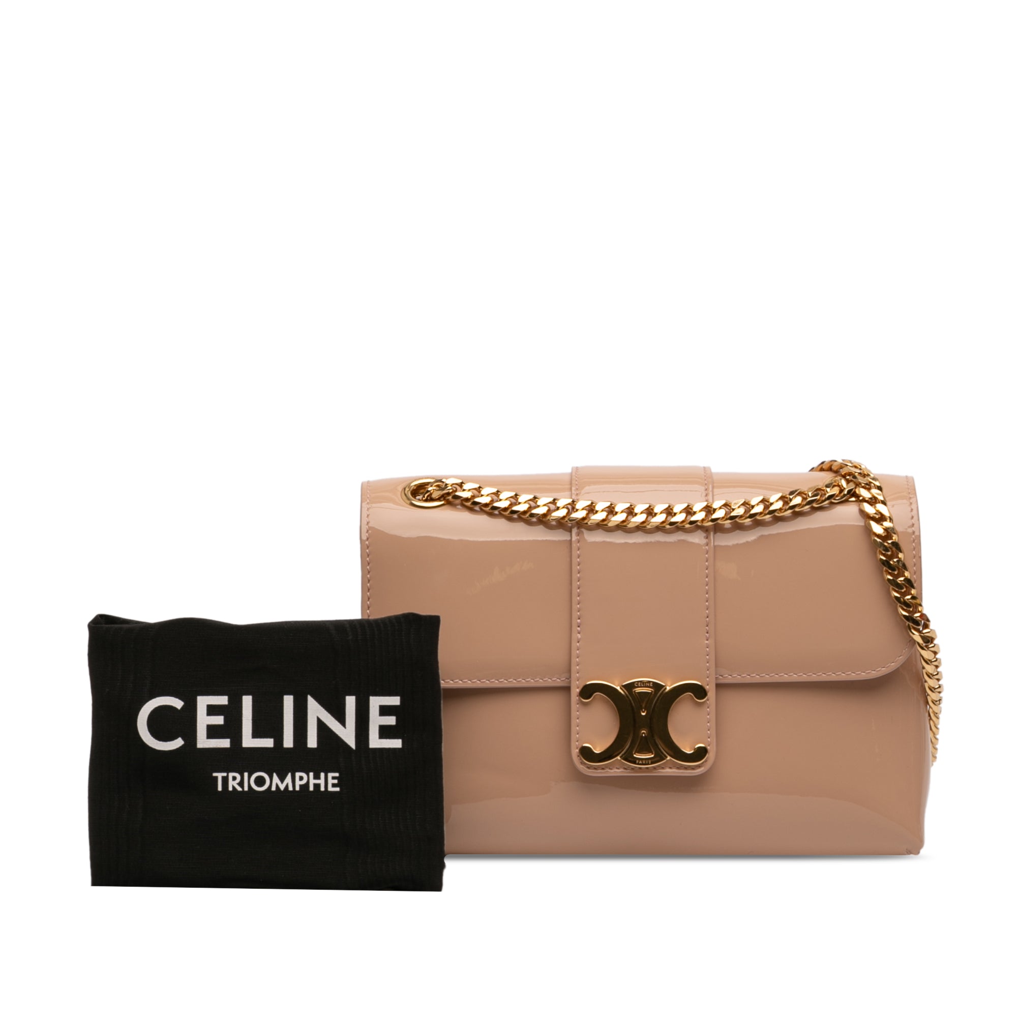 Teen Patent Triomphe Victoire Chain Shoulder Bag - Image 10