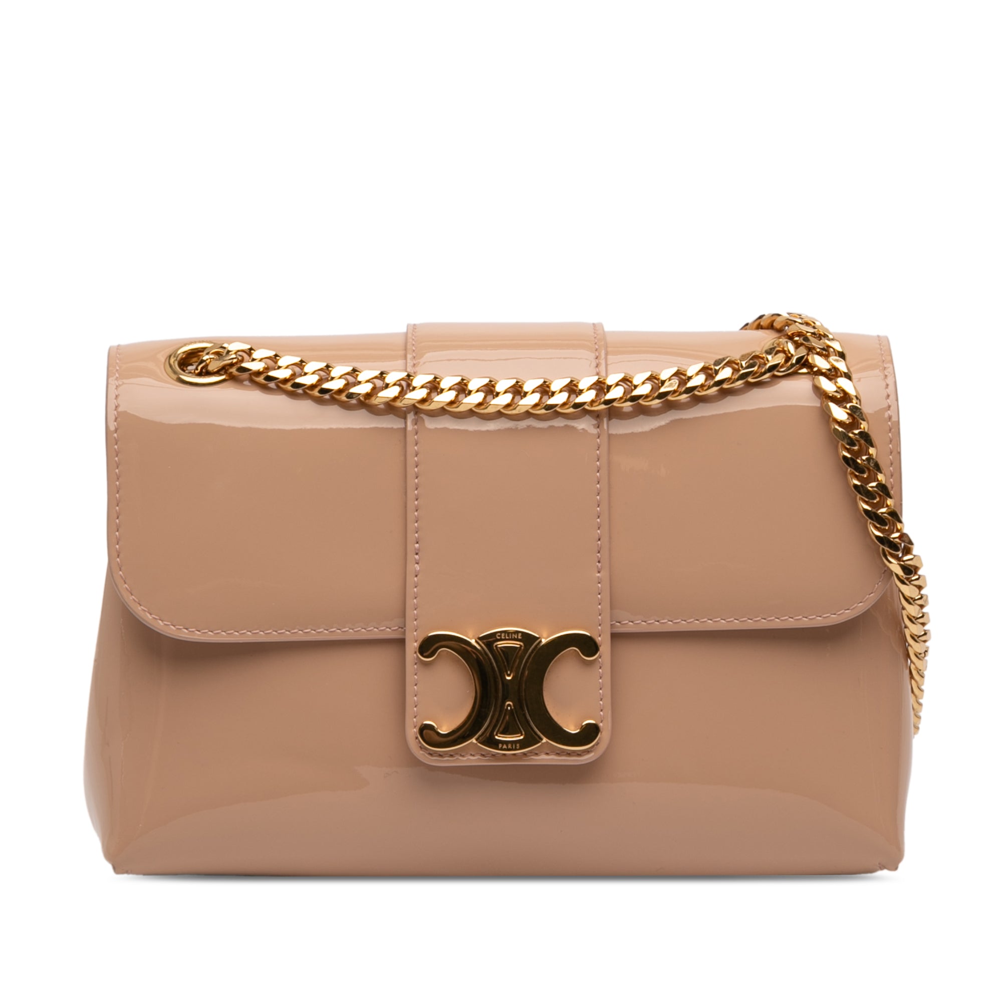 Teen Patent Triomphe Victoire Chain Shoulder Bag - Image 1