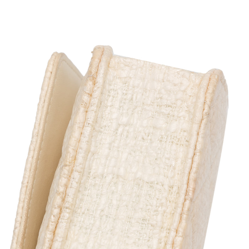 CC Coated Tweed Wallet On Chain - Image 12