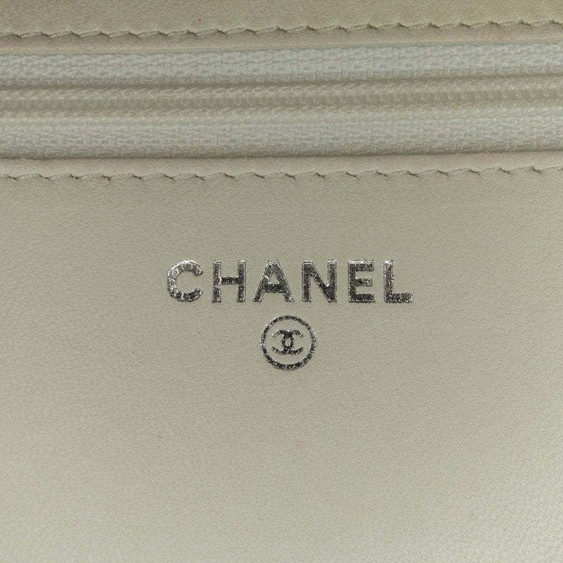 CC Coated Tweed Wallet On Chain - Image 7