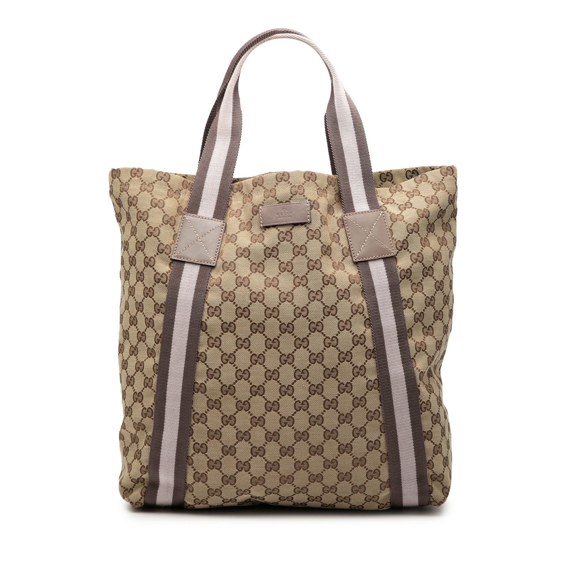 GG Canvas Web Tote - Image 1