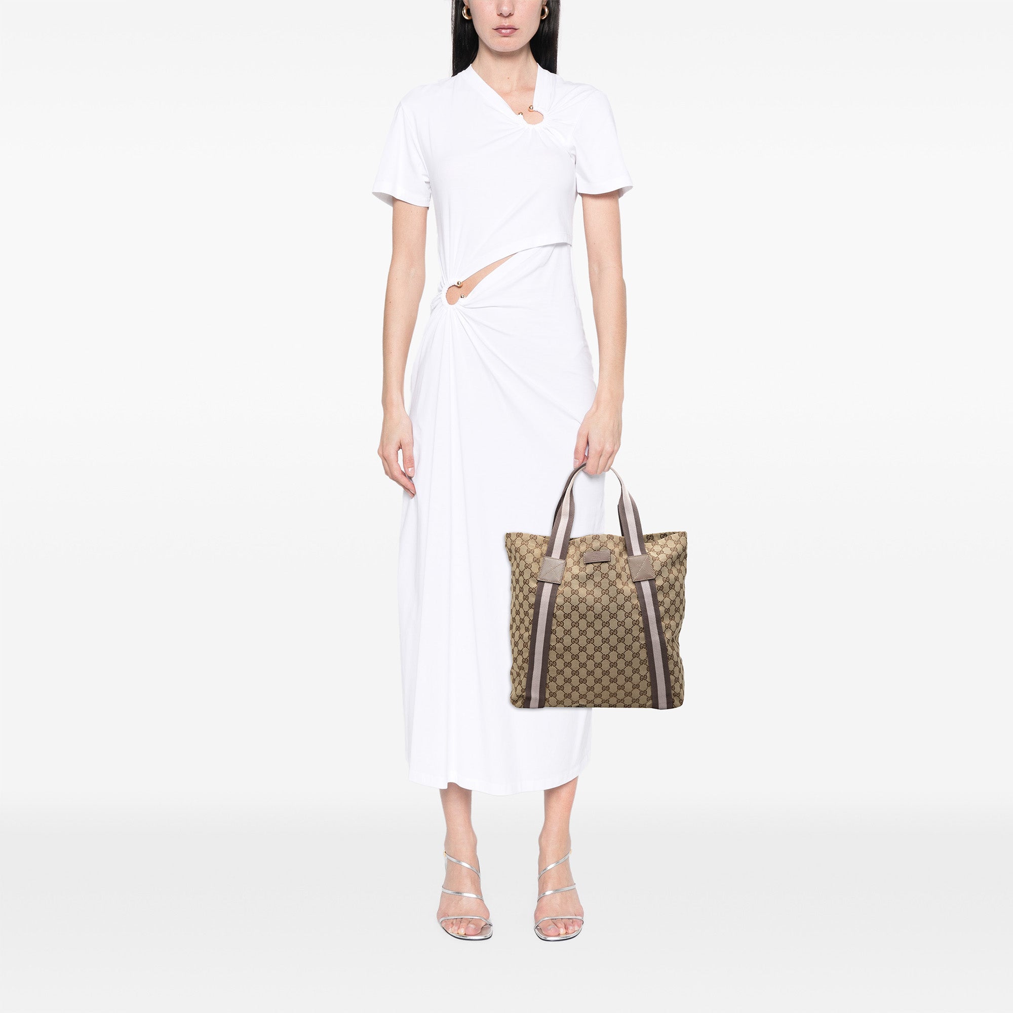 GG Canvas Web Tote - Image 7