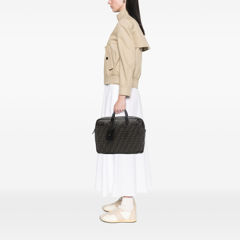Zucca Coated Canvas Business Bag - Image 7