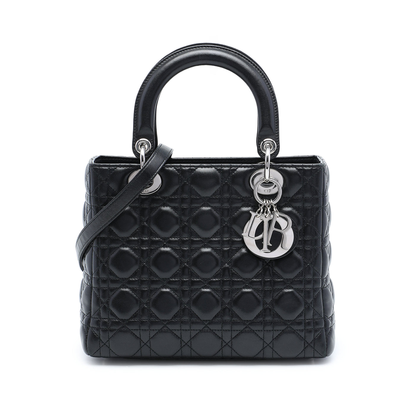 Medium Lambskin Cannage Lady Dior - Image 1