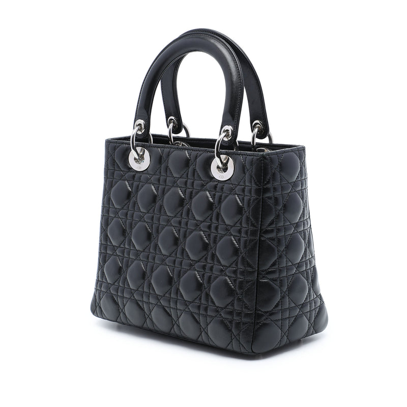 Medium Lambskin Cannage Lady Dior - Image 2