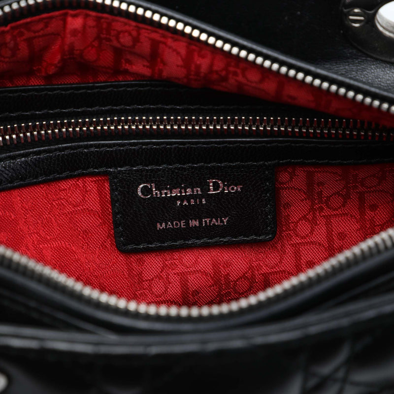 Medium Lambskin Cannage Lady Dior - Image 5