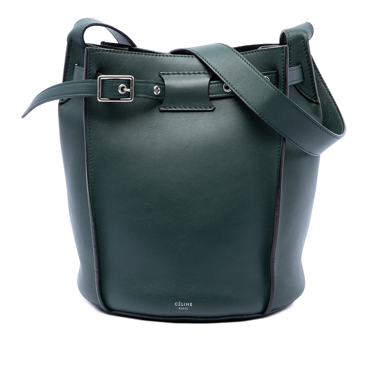 Leather Big Bag Bucket Crossbody - Image 1