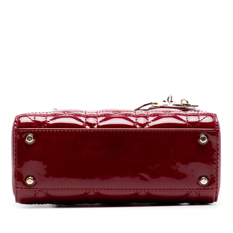Mini Patent Cannage Lady Dior - Image 3
