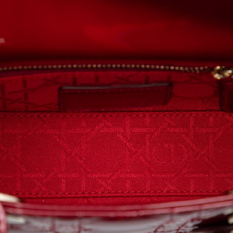 Mini Patent Cannage Lady Dior - Image 4