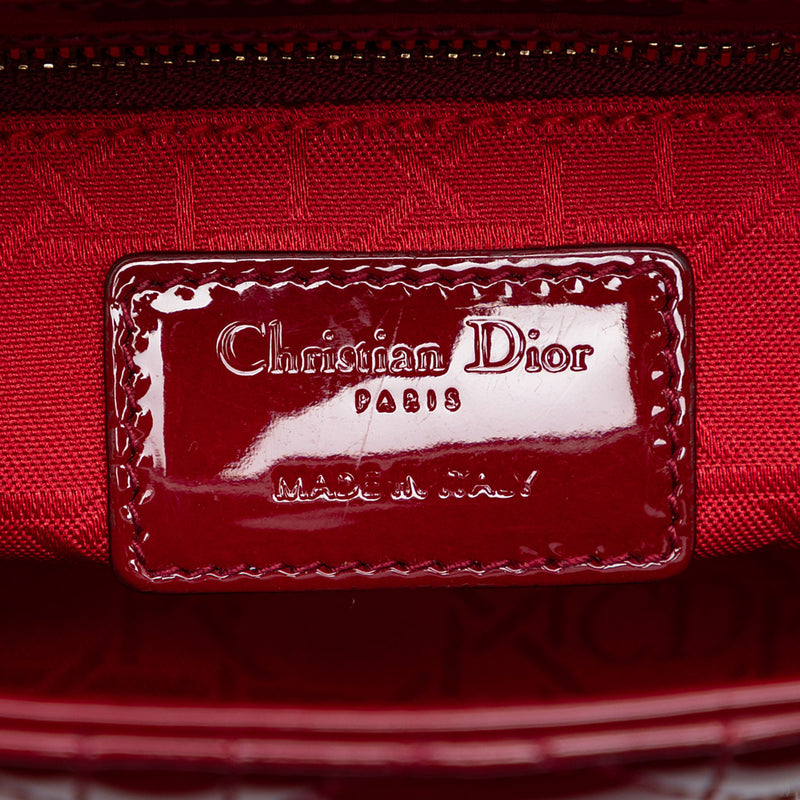 Mini Patent Cannage Lady Dior - Image 5