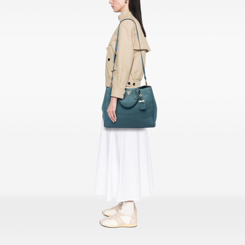 Vitello Daino Open Convertible Tote - Image 6