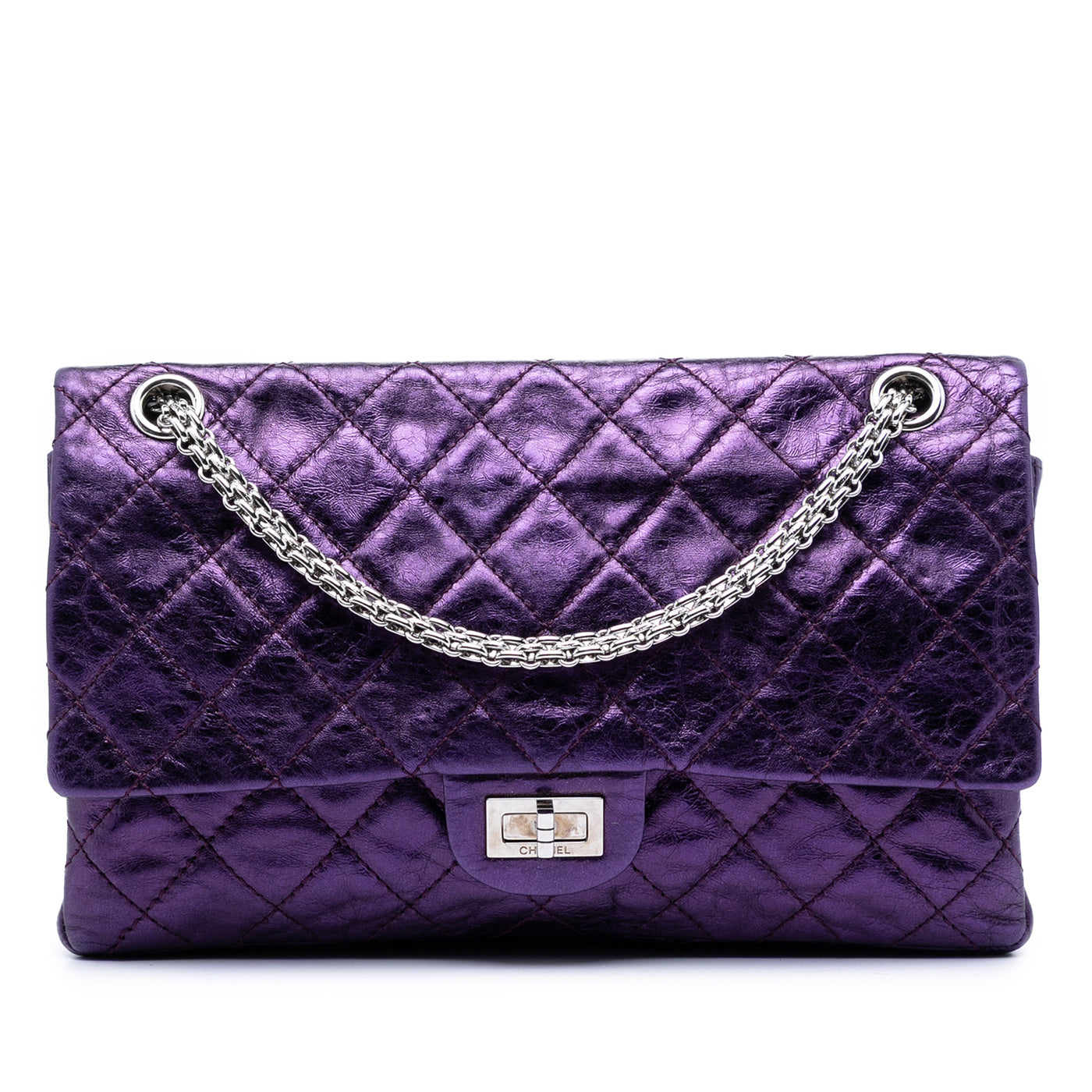 Quilted Metallic Calfskin Reissue 2.55 Double Flap 226 - Image 1