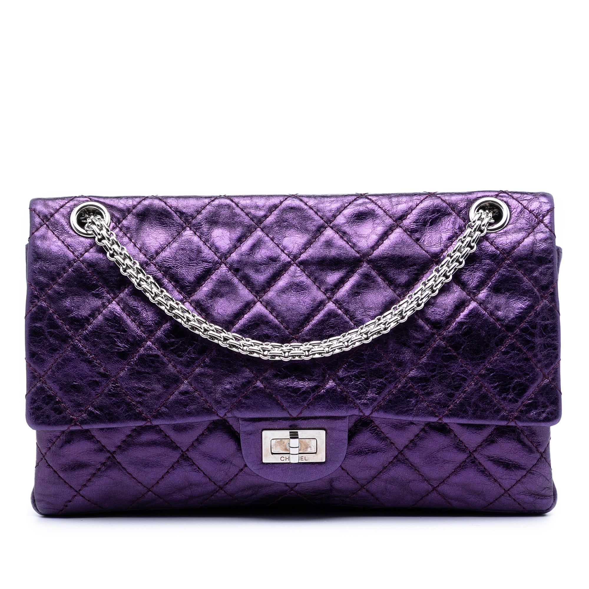 Quilted Metallic Calfskin Reissue 2.55 Double Flap 226 - Image 1