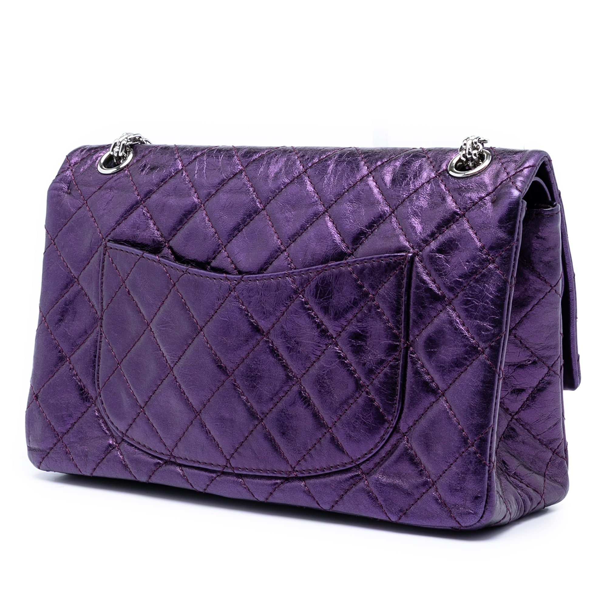 Quilted Metallic Calfskin Reissue 2.55 Double Flap 226 - Image 2